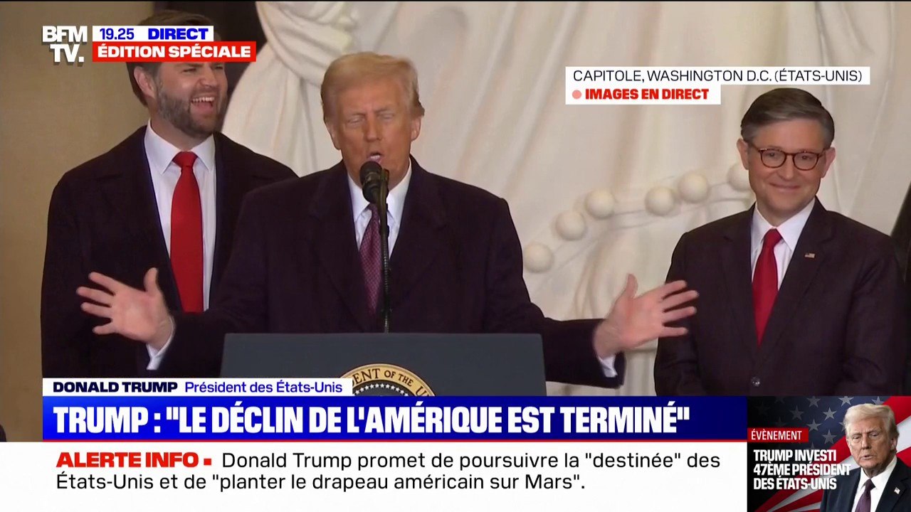 "Mes actions vont être très rapides sur les otages du 6 janvier": Donald Trump évoque les émeutiers du Capitole condamnés par la justice américaine