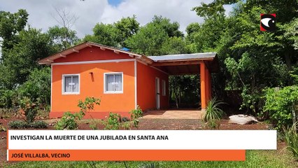 Investigan la muerte de una jubilada en Santa Ana