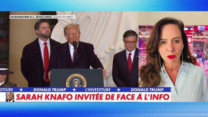 Sarah Knafo donne son avis sur le discours de Donald Trump
