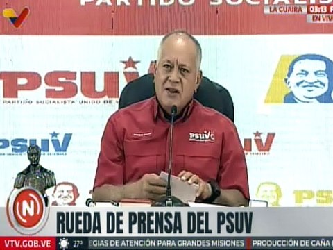 Primer Vpdte. del PSUV Diosdado Cabello: El PSUV está listo para ir a elecciones en Venezuela
