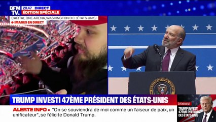 "J'ai hâte": Les partisans de Donald Trump attendent le président américain dans la Capital One Arena de Washington