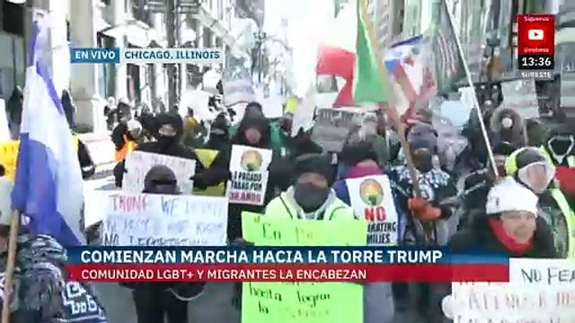 Comunidad LGBT+ y migrantes inician marcha contra Donald Trump en Estados Unidos