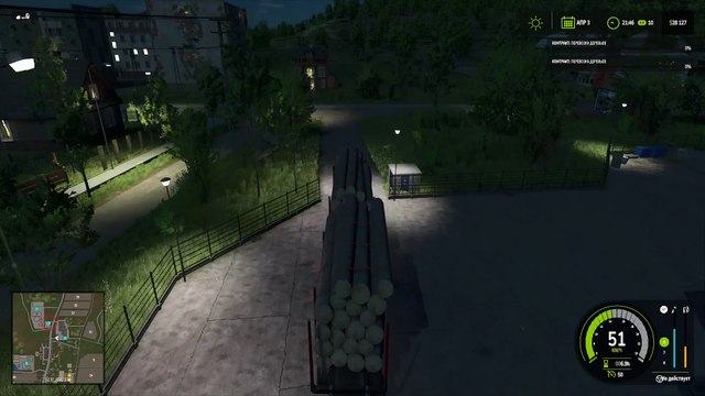 Farming Simulator 25 - Перевозка дерев по контракту.