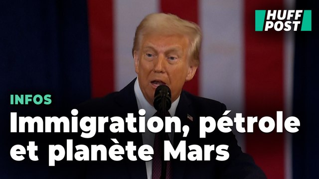 À son discours d'investiture, Donald Trump liste ses priorités