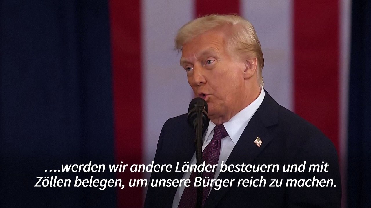 Trumps Antrittsrede: Zölle, E-Autos und der Mars