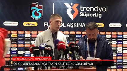 Trabzonspor'da John Lundstram: Öz güven kazandıkça takım kalitesini gösteriyor