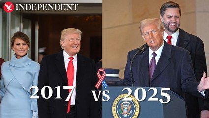 Watch: Donald Trump’s 2025 and 2017 inauguration speeches compared