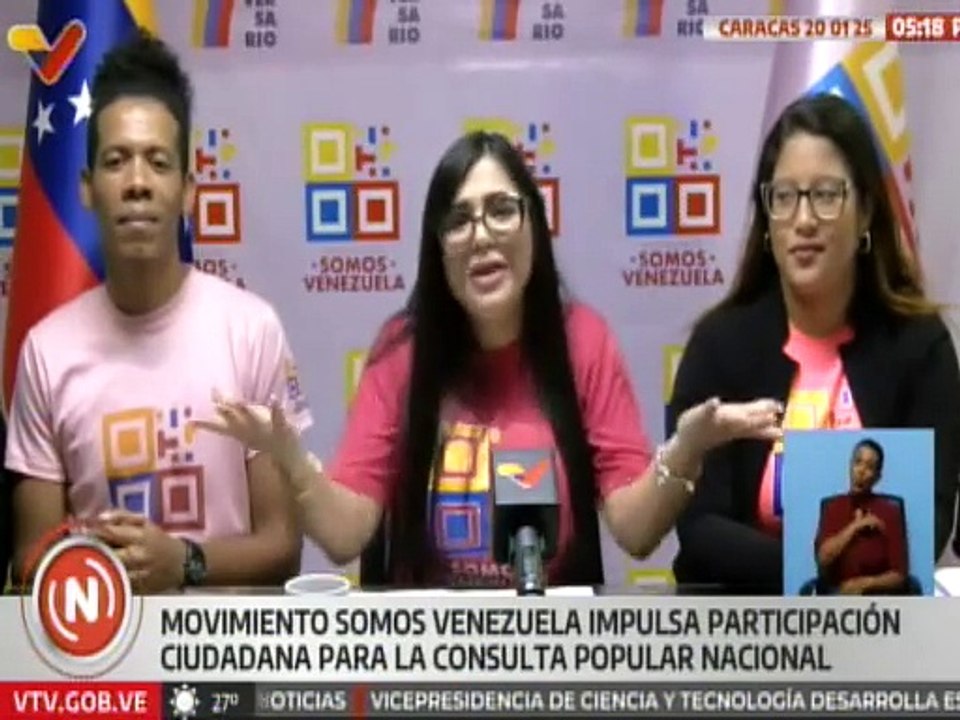 Caracas | Movimiento Somos Venezuela hace un llamado a la participación de las consultas populares