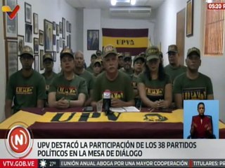 Partido UPV destacó la gran participación de los partidos políticos en el ejercicio del diálogo