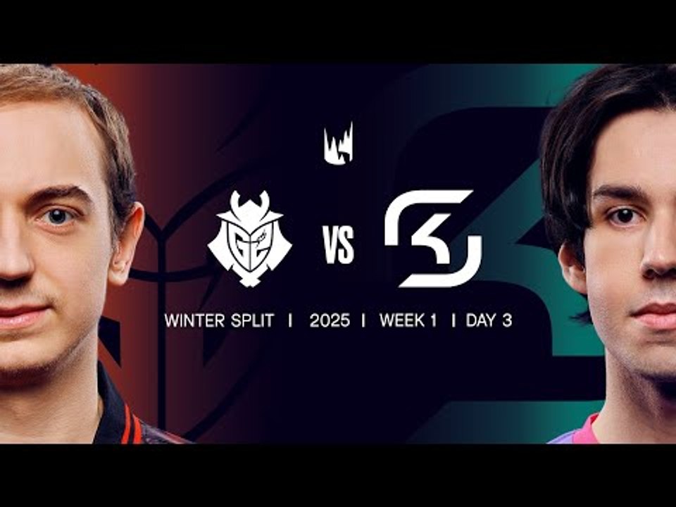 G2 v SK | 2025 LEC Winter | Week 1 Day 3 | G2 Esports vs. SK Gaming