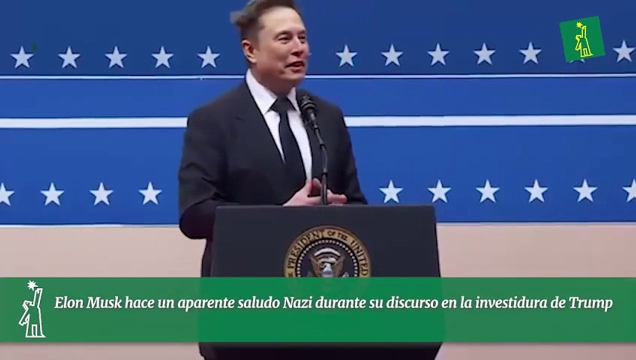 Elon Musk hace un aparente saludo Nazi durante su discurso en la investidura de Trump