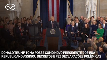 Donald Trump toma posse como novo presidente dos EUA