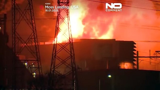 NO COMMENT: Evacúan una planta de baterías en California por un incendio
