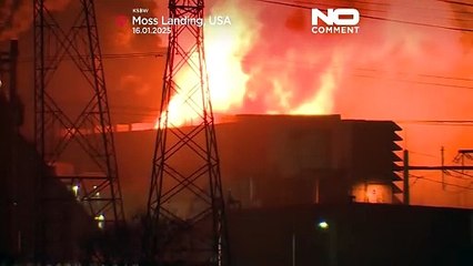 NO COMMENT: Evacúan una planta de baterías en California por un incendio