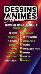 16eme de finale resultats tableau 1