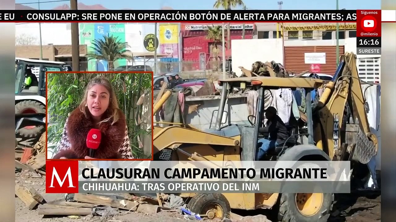 Tras operativo, autoridades clausuran campamento migrante en Chihuahua