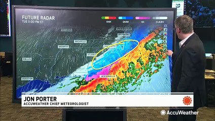 Snow and freezing rain to cause major travel problems across the Gulf Coast