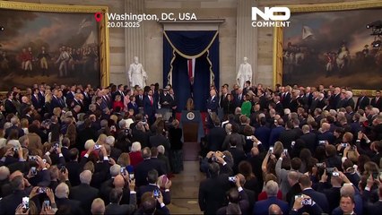 دونالد ترامب يحتفل بتنصيبه على أنغام النشيد الوطني الأمريكي