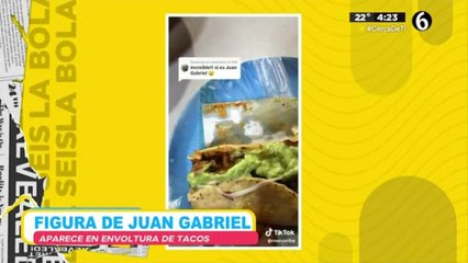 Rostro de Juan Gabriel aparece en envoltura de tacos