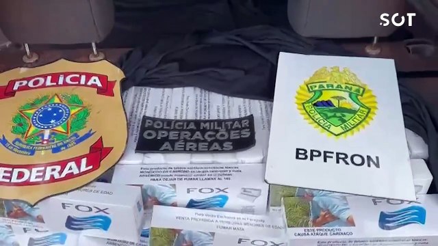 Operação conjunta apreende 15 caixas de cigarros contrabandeados em Toledo