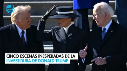 Cinco escenas inesperadas de la investidura de Donald Trump