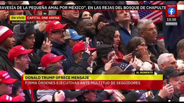 Trump firma órdenes ejecutivas ante seguidores: revoca 80 acciones de la administración pasada