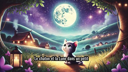 Livre audio pour s'endormir | Le Chaton et La Lune |  Histoire pour Enfant 3. ans