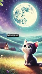 Livre audio pour s'endormir le chaton et la lune #histoirepourdormir #chat #shortsfeed #shortsviral