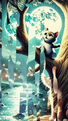 Livre audio pour s'endormir le chaton et la lune #histoirepourdormir #chat #shortsfeed #shortsviral
