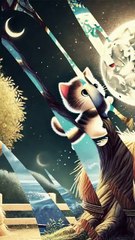 Livre audio pour s'endormir le chaton et la lune #histoirepourdormir #chat #shortsfeed #shortsviral