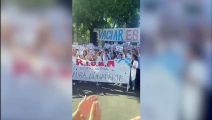 Abrazo en el Hospital Bonaparte