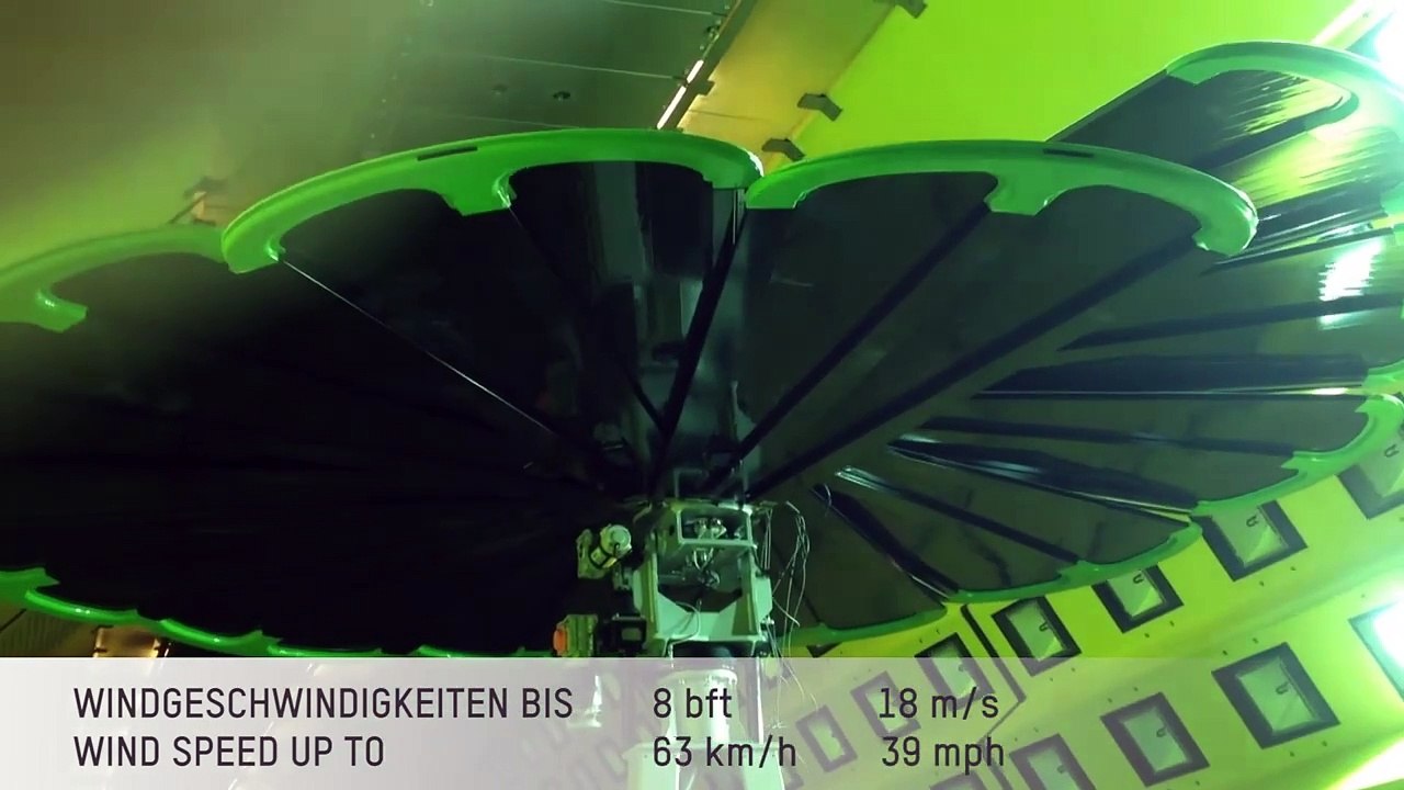 Smartflower in the wind channel