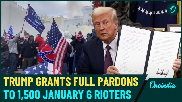 BREAKING: Trump pardons 1500 capitol rioters of Jan 6, sparking debate on justice & accountability