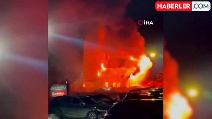 Bolu'daki otel yangınından ilk görüntüler