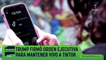 Trump firma orden para pausar la prohibición de TikTok en EUA