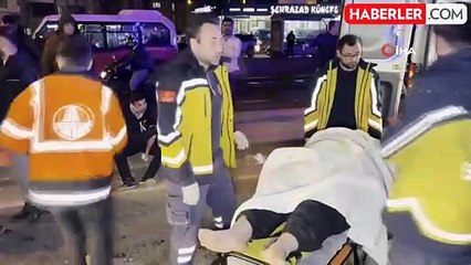 Alkollü Kamyon Sürücüsü Kırmızı Işıkta Bekleyen Araca Çarptı