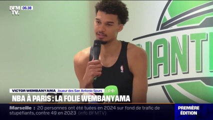 "C'est déjà incroyable": Victor Wembanyama de retour en France pour les NBA Paris Games