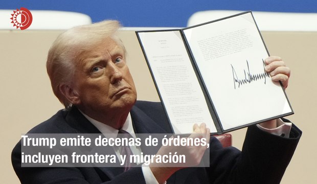 Trump emite decenas de órdenes, incluyen frontera y migración