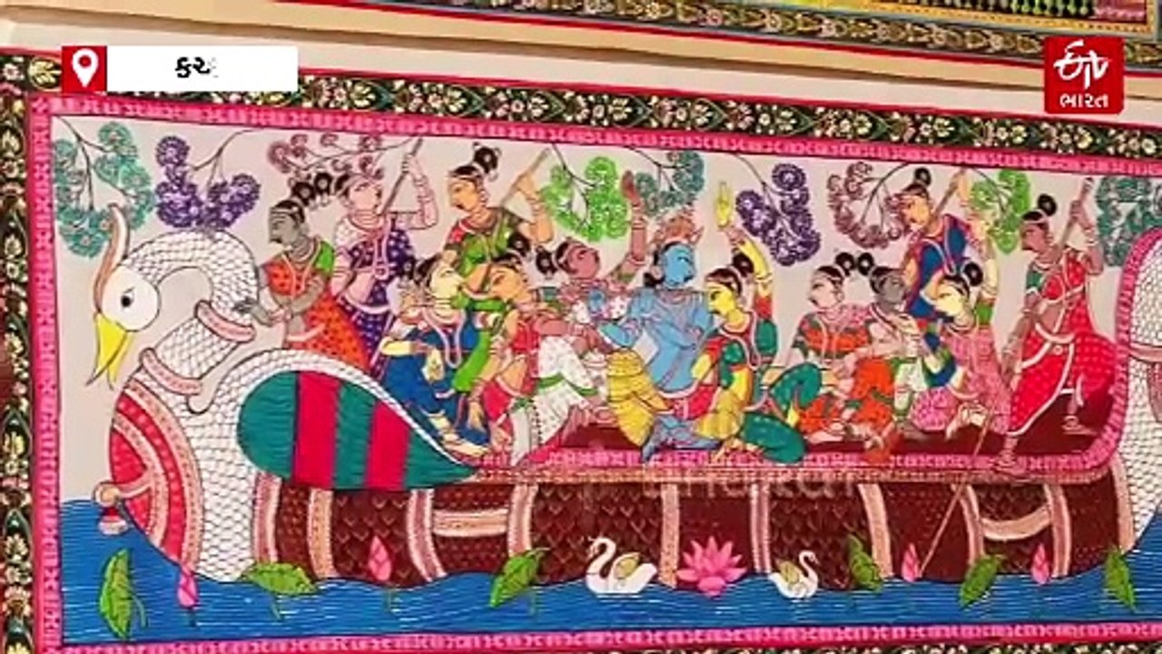 કચ્છ: 2500 વર્ષ જૂની કળા 'પટ્ટચિત્ર', વિન્ટર ફેસ્ટિવલમાં આકર્ષણનું કેન્દ્ર બની