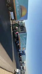 اصطفاف قوافل المساعدات الإنسانية استعدادا للانطلاق إلي غزة