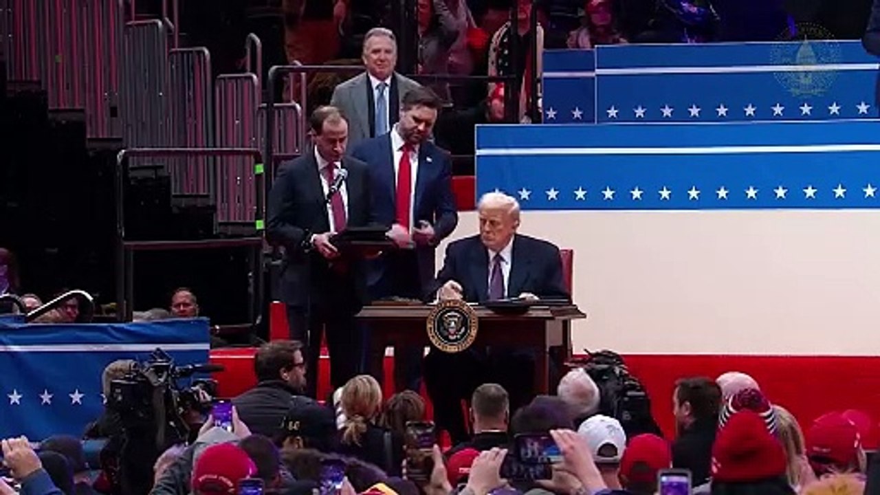 Austritt aus WHO und Pariser Klimaabkommen: Trump unterzeichnet zahlreiche Dekrete