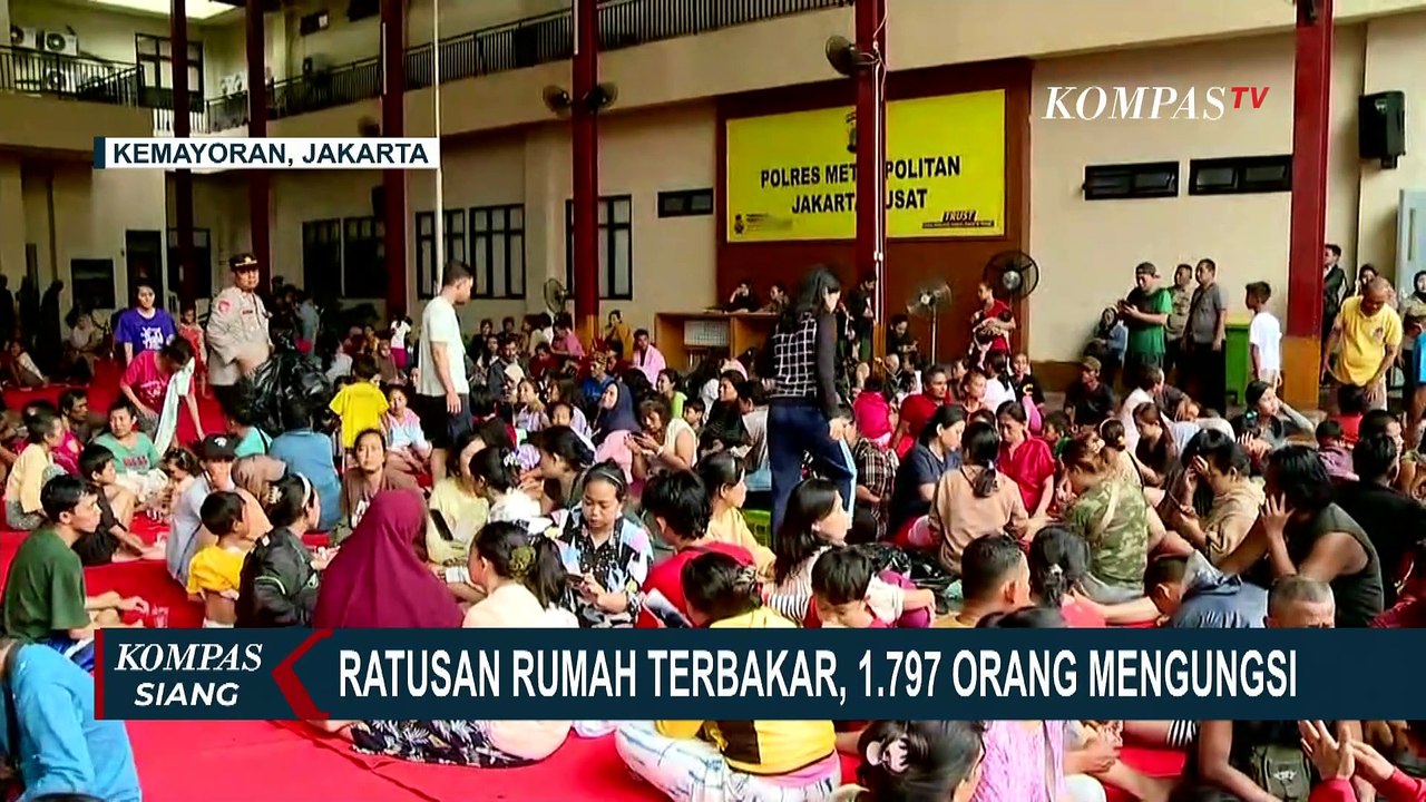 Begini Pantauan Udara Usai Kebakaran 543 Bangunan di Kemayoran