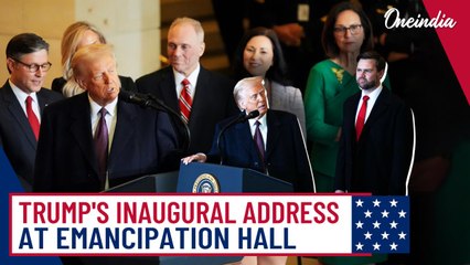 FULL SPEECH: President Trump Addresses Crowd at Emancipation Hall on Inauguration Day 2025