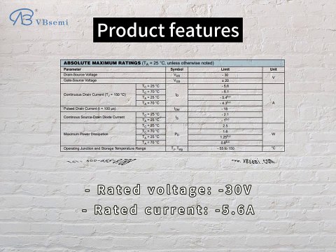 CHM2313PT-VB is a SOT23 package P-Channel field effect MOS tube