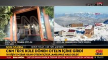 SON DAKİKA HABERİ | CNN TÜRK ekibi Bolu Kartalkaya'da yanan otelin içini görüntüledi