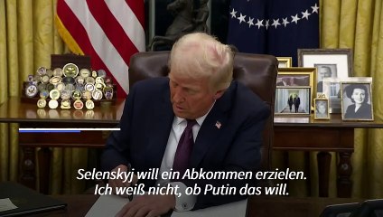 Trump: Putin "zerstört Russland" bei Nein zu Abkommen zur Ukraine