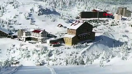 Drone çekimi ortaya çıktı! İşte yanan otelin eski görüntüsü