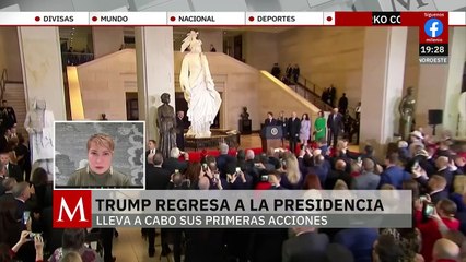 Donald Trump lleva a cabo sus primeras acciones como presidente de EU
