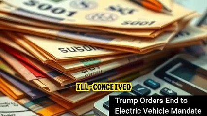 Trump Orders End to ‘Electric Vehicle Mandate,’ Subsidies #shorts #donaldtrump #eletricvehicle