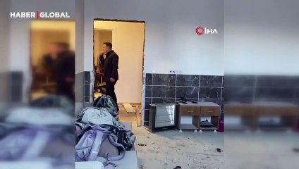 Sivas’ta kayak merkezinde patlamanın olduğu alan böyle görüntülendi   